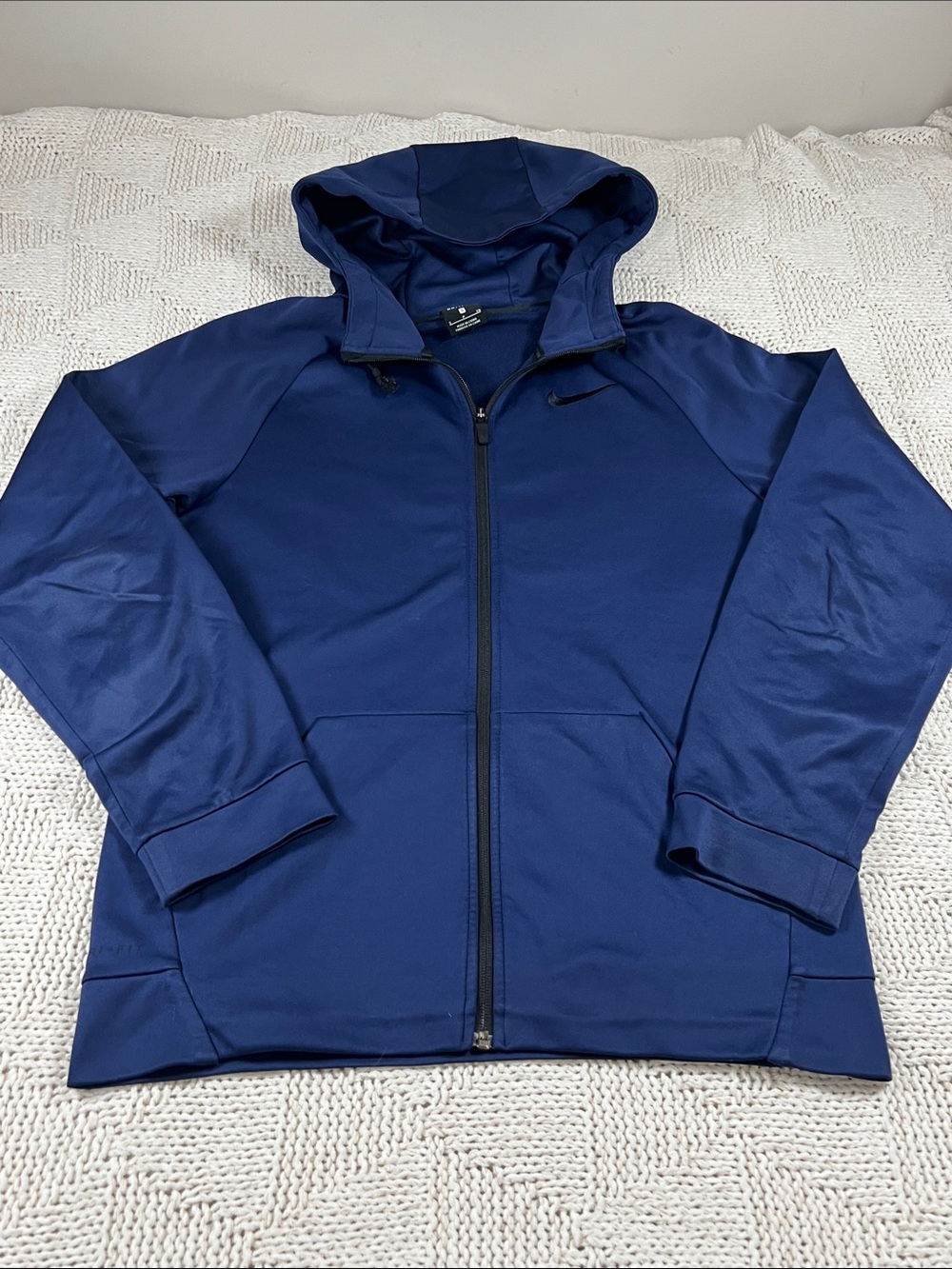 Nike Men's Hooded Full-Zip Jacket - Navy
